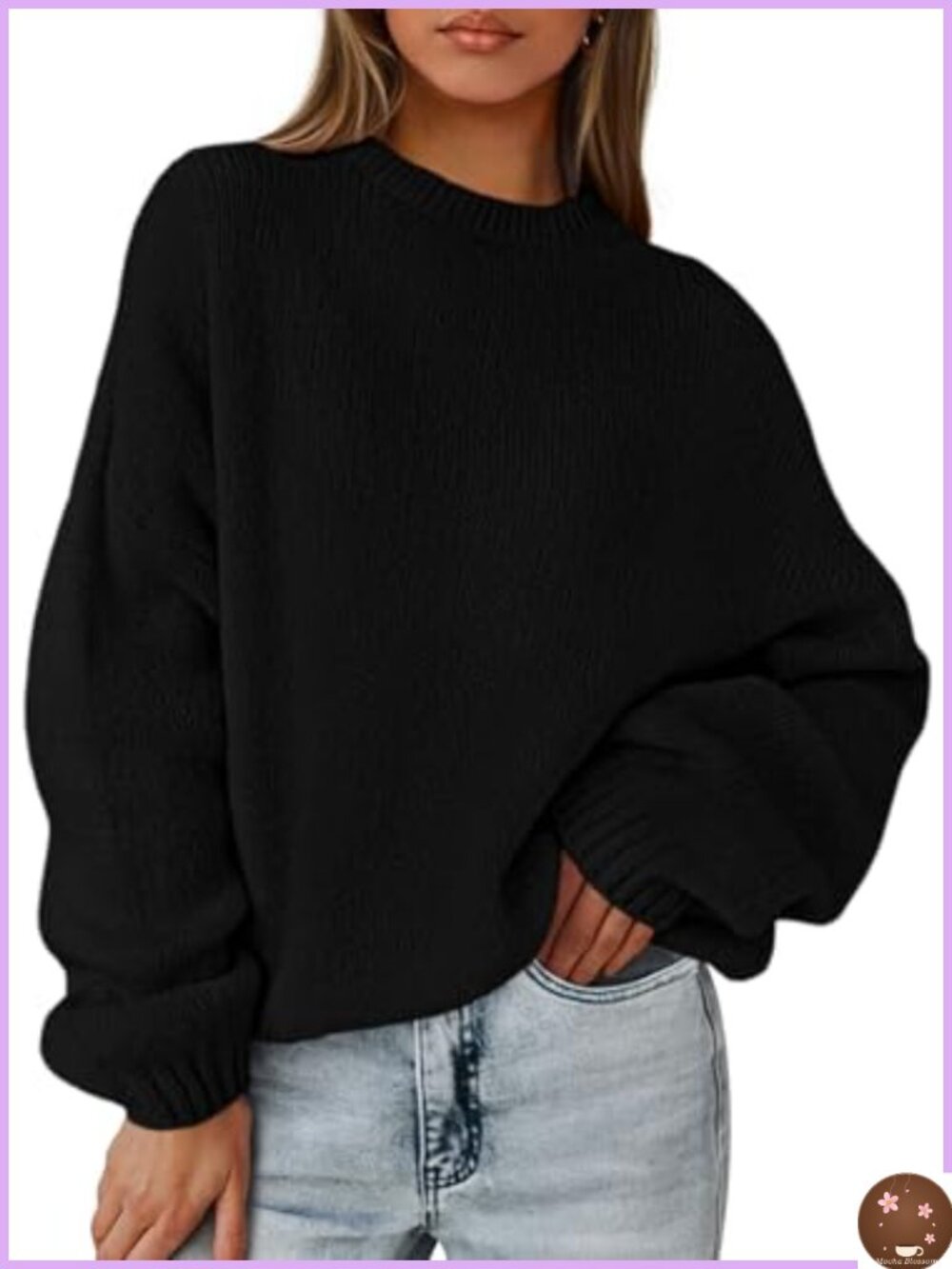Women's Oversized Chunky Knit Pullover Sweater